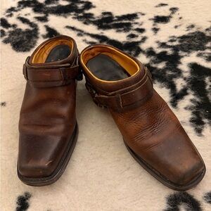 Vintage Frye Harness Mules